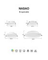 NASAO * EMPOTRABLE LED CCT 12W BLANCO